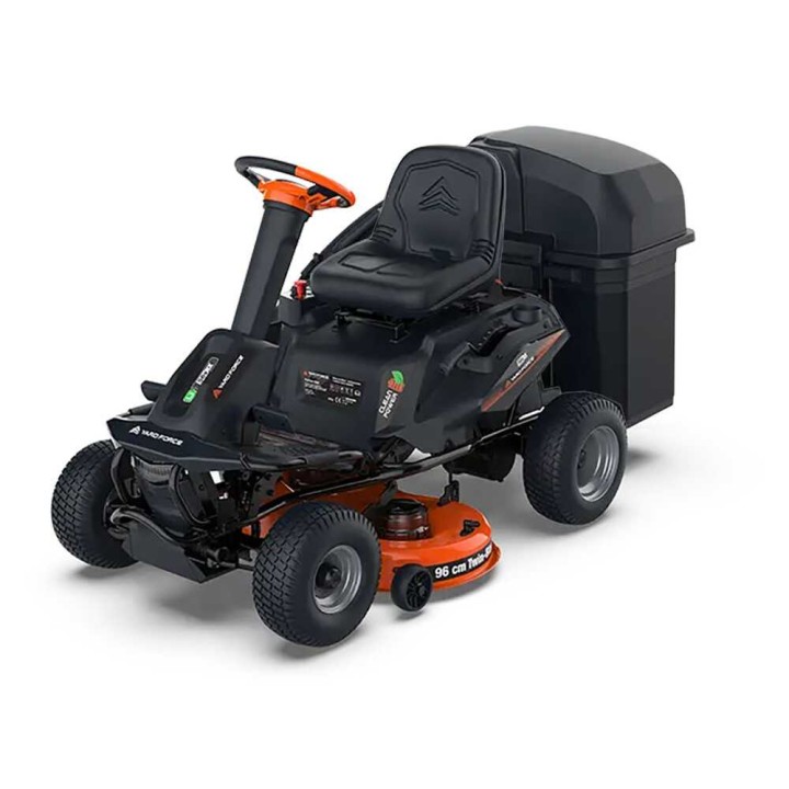 Yard Force E559 akkukäyttöinen ajoleikkuri, 56 V, 96 cm, keruu ja silppuleikkuu