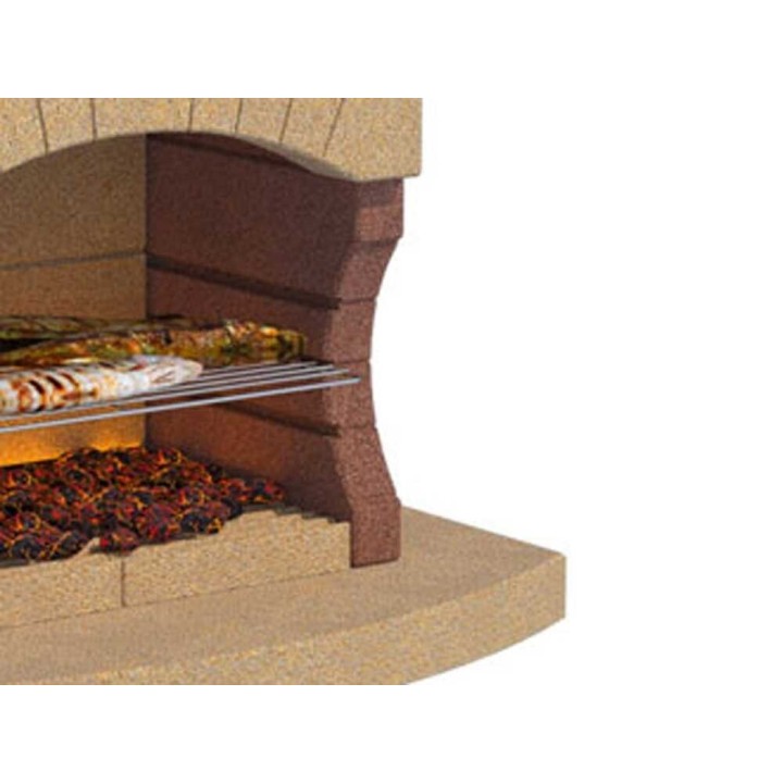 Linea VZ Minorca muurattu grilli puulle ja hiilelle, 67 × 40 cm