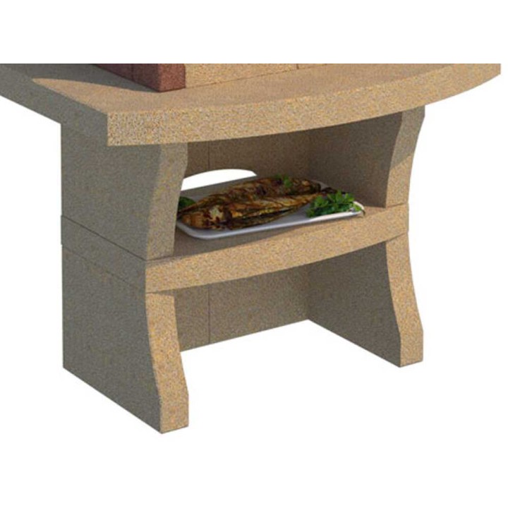 Linea VZ Minorca muurattu grilli puulle ja hiilelle, 67 × 40 cm