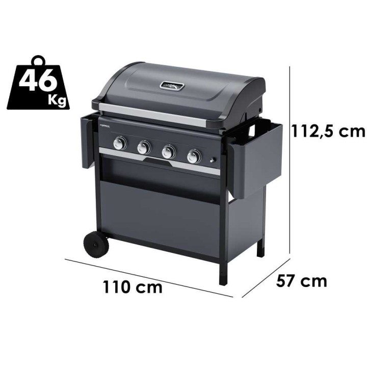 Campingaz Select 4 L -kaasugrilli, 4 poltinta, 75 × 40 cm grillauspinta