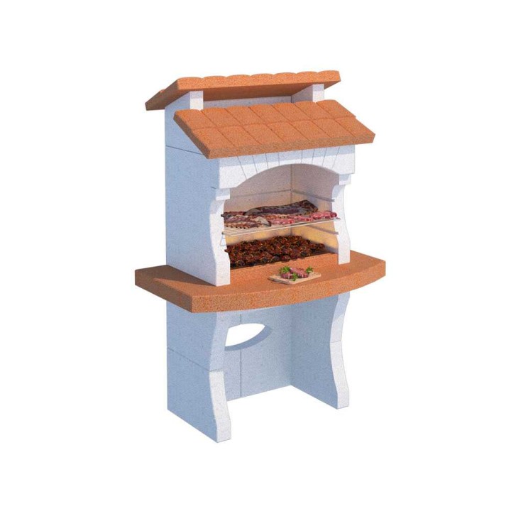 Linea VZ Ibiza muurattu ulkogrilli puulle ja hiilelle, 67 × 40 cm