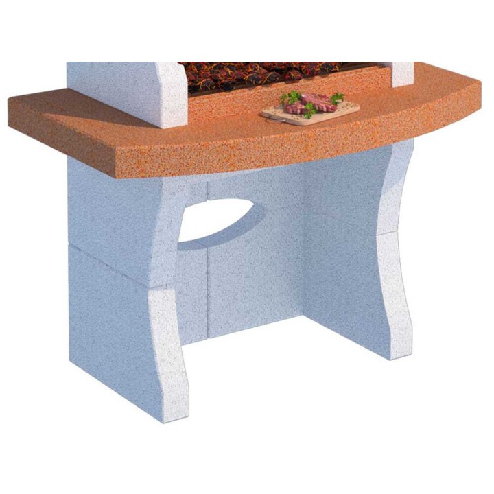 Linea VZ Ibiza muurattu ulkogrilli puulle ja hiilelle, 67 × 40 cm