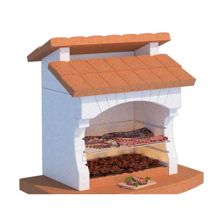 Linea VZ Ibiza muurattu ulkogrilli puulle ja hiilelle, 67 × 40 cm