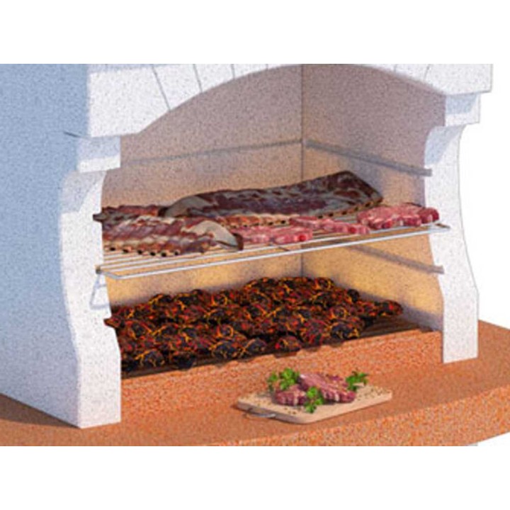Linea VZ Ibiza muurattu ulkogrilli puulle ja hiilelle, 67 × 40 cm