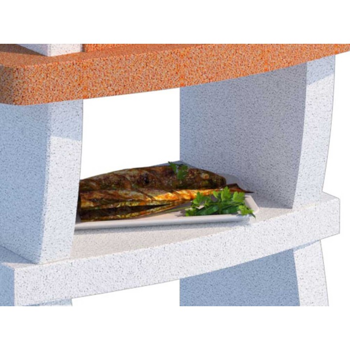 Linea VZ Modena muurigrilli puulle ja hiilelle, 57 × 40 cm