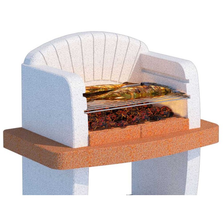 Linea VZ Modena muurigrilli puulle ja hiilelle, 57 × 40 cm
