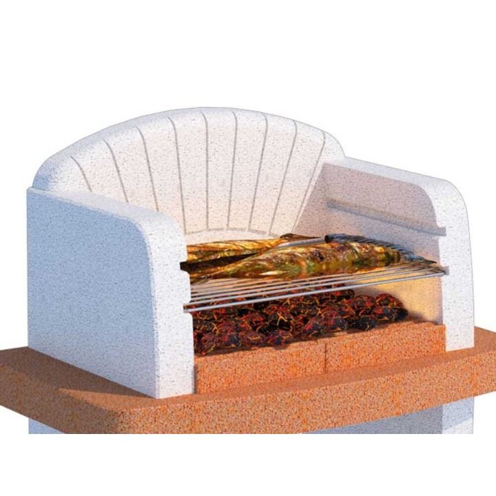 Linea VZ Modena muurigrilli puulle ja hiilelle, 57 × 40 cm