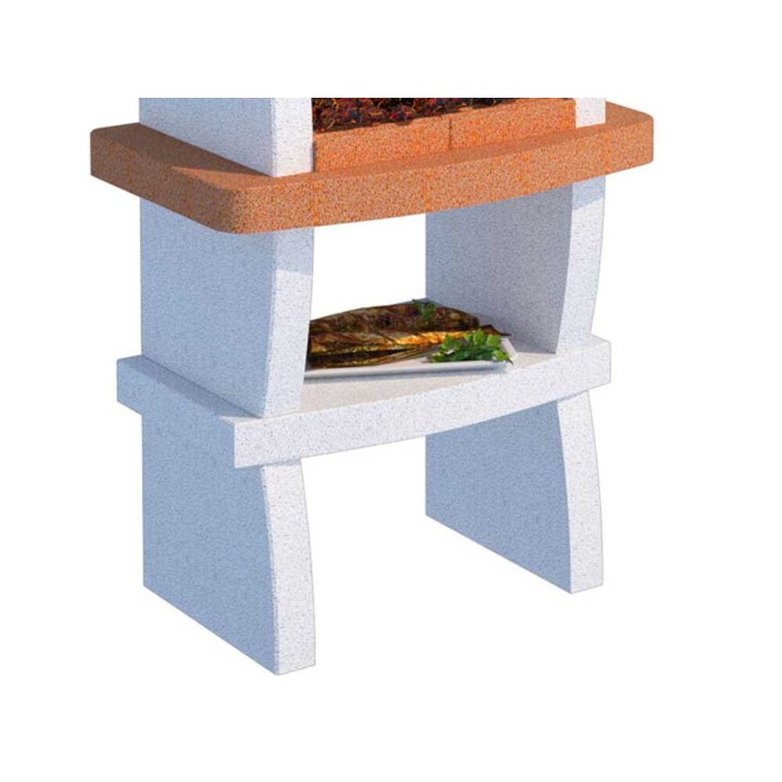 Linea VZ Modena muurigrilli puulle ja hiilelle, 57 × 40 cm