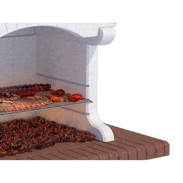 Linea VZ Canarie muurattu puu- ja hiiligrilli, 88,5 × 40 cm, 700 kg