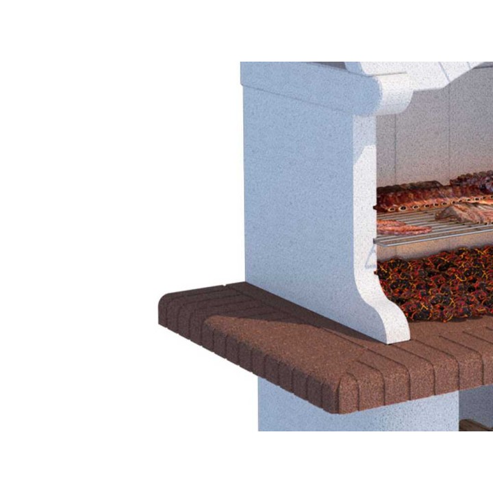 Linea VZ Canarie muurattu puu- ja hiiligrilli, 88,5 × 40 cm, 700 kg