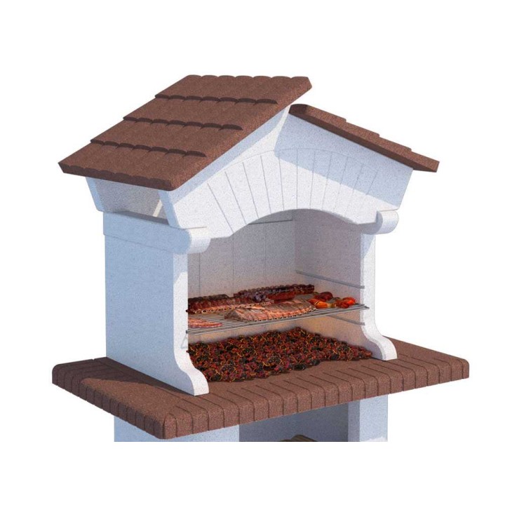 Linea VZ Canarie muurattu puu- ja hiiligrilli, 88,5 × 40 cm, 700 kg