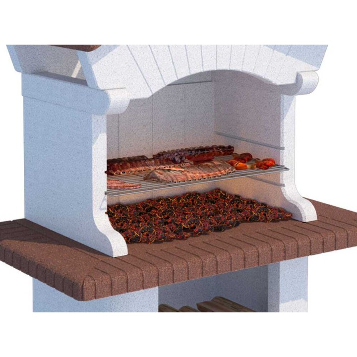 Linea VZ Canarie muurattu puu- ja hiiligrilli, 88,5 × 40 cm, 700 kg