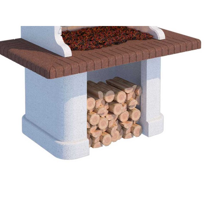 Linea VZ Canarie muurattu puu- ja hiiligrilli, 88,5 × 40 cm, 700 kg