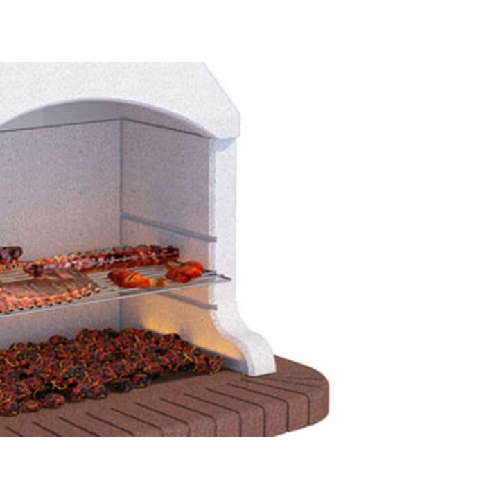 Linea VZ Tremiti muurattu grilli puulle ja hiilelle, 67 × 40 cm
