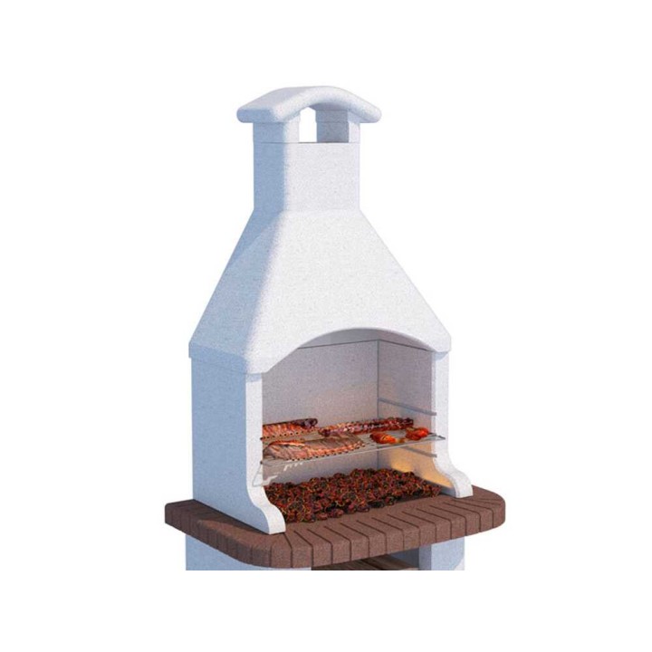 Linea VZ Tremiti muurattu grilli puulle ja hiilelle, 67 × 40 cm