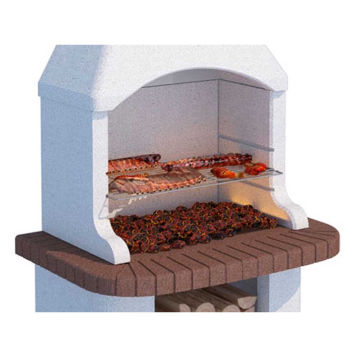 Linea VZ Tremiti muurattu grilli puulle ja hiilelle, 67 × 40 cm