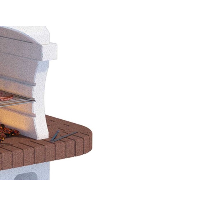 Linea VZ Elba muurattu puu- ja hiiligrilli, 67 × 40 cm, 530 kg