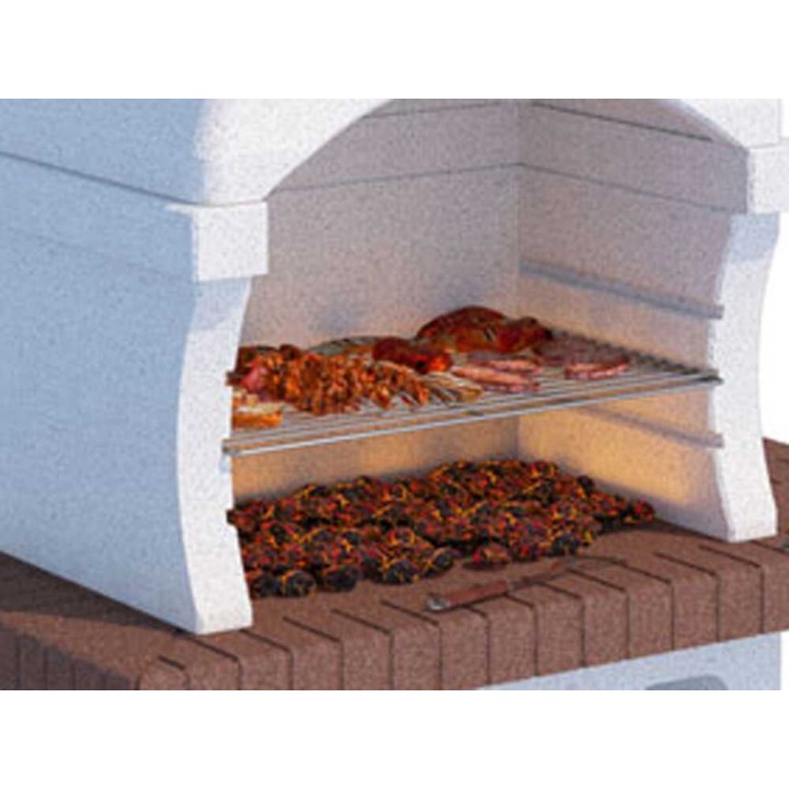 Linea VZ Elba muurattu puu- ja hiiligrilli, 67 × 40 cm, 530 kg