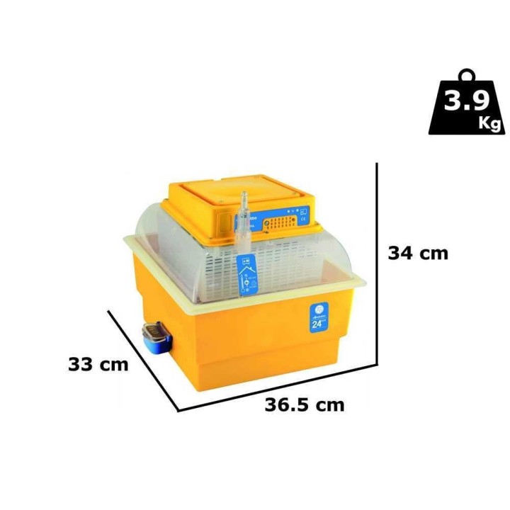 Novital Covatutto 24 Eco hautomakone, 24 munaa, 105 W, 230 V, manuaalinen kääntö