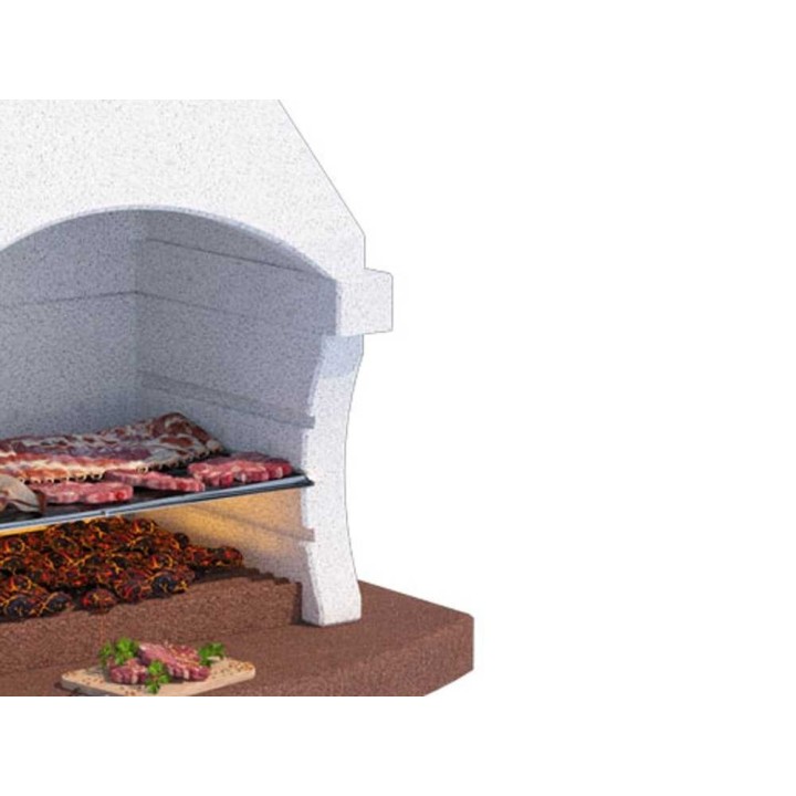 Linea VZ Los Angeles muurattu grilli puulle ja hiilelle, ritilä 67 × 40 cm