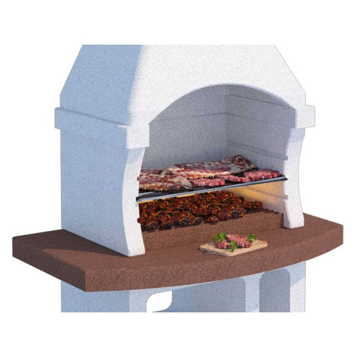 Linea VZ Los Angeles muurattu grilli puulle ja hiilelle, ritilä 67 × 40 cm