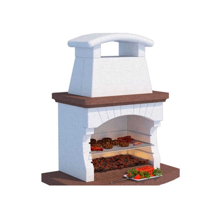 Linea VZ Maiorca muurattu puu- ja hiiligrilli, 67 × 40 cm, 600 kg