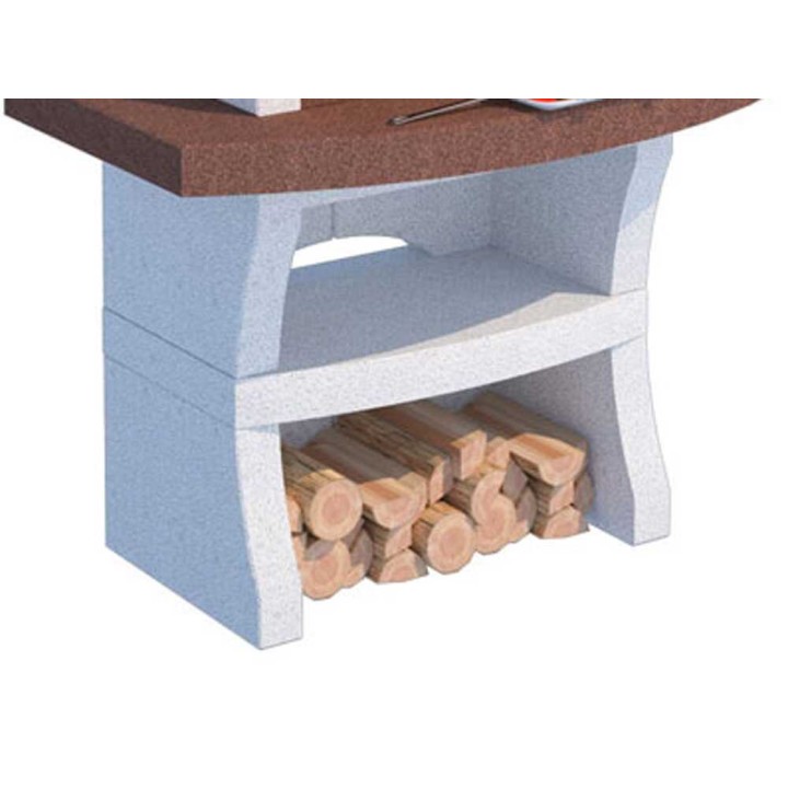 Linea VZ Maiorca muurattu puu- ja hiiligrilli, 67 × 40 cm, 600 kg