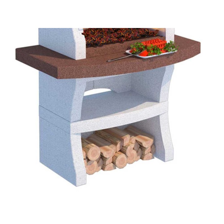 Linea VZ Maiorca muurattu puu- ja hiiligrilli, 67 × 40 cm, 600 kg