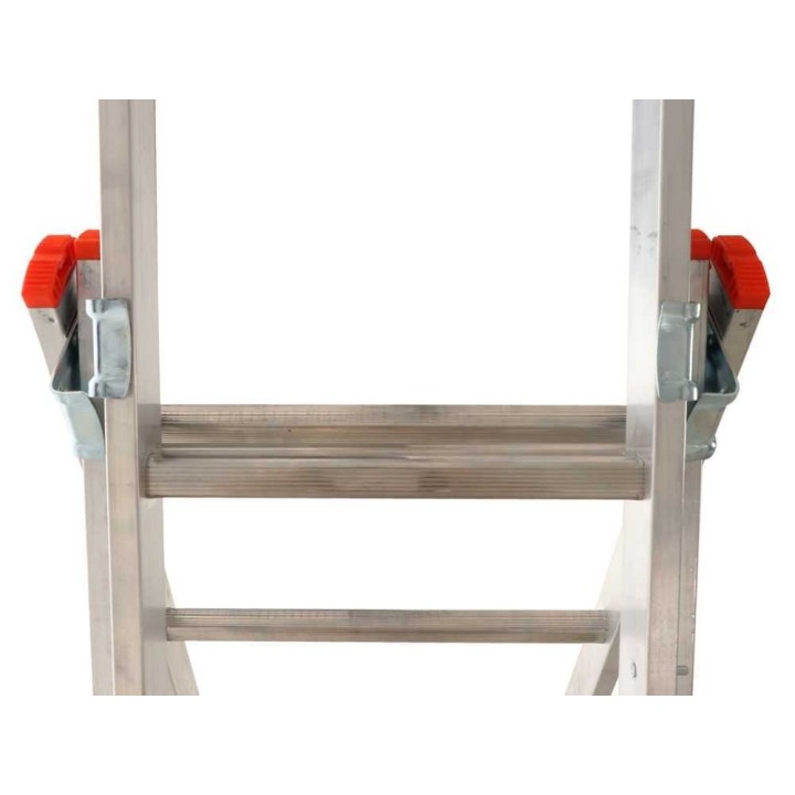 S.T.P. EXPORT teleskooppitikas, 3 × 8 askelmaa, alumiini, 4,50 m, 150 kg