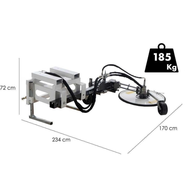 BlackStone B-Disc 800 rivivälileikkuri, 78 cm, kevyt sarja