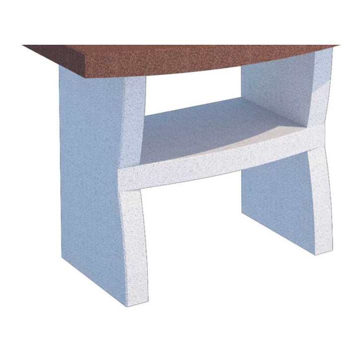 Linea VZ Portofino muurattu puu- ja hiiligrilli, 67 × 40 cm, savuhupulla