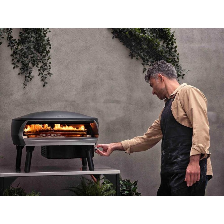 Witt Etna Fermo -kaasupizzauuni, musta, 8,5 kW