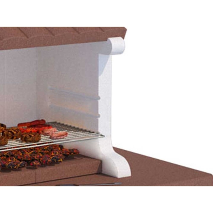 Linea VZ Portocervo muurattu puu- ja hiiligrilli, 74 × 40 cm, 650 kg