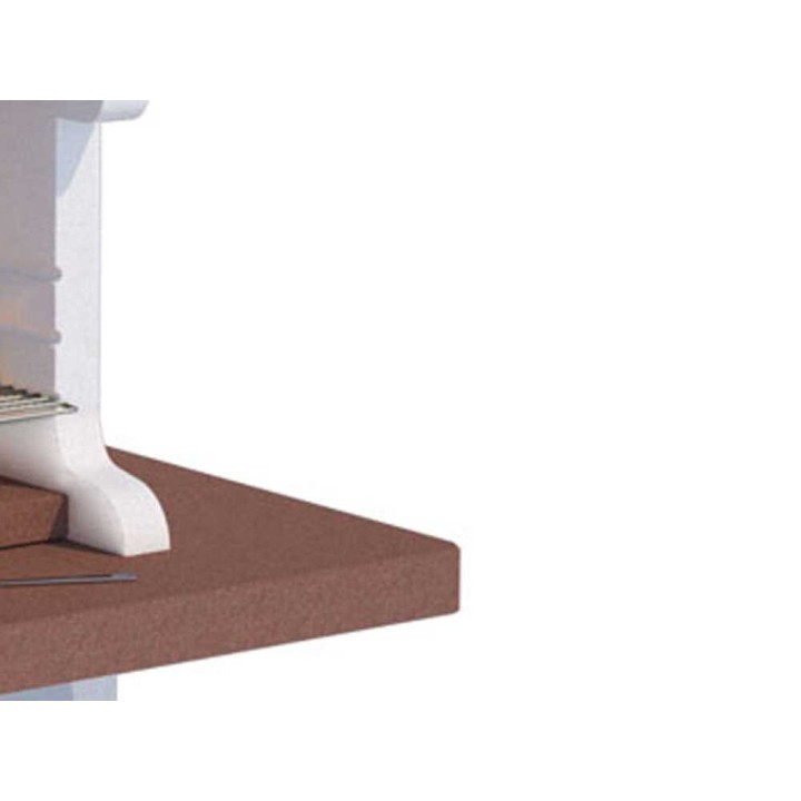Linea VZ Portocervo muurattu puu- ja hiiligrilli, 74 × 40 cm, 650 kg