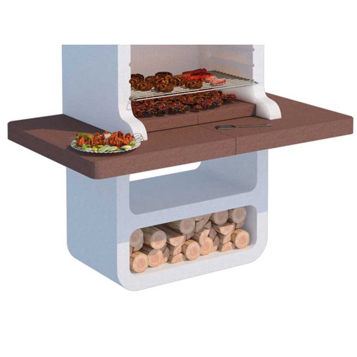 Linea VZ Portocervo muurattu puu- ja hiiligrilli, 74 × 40 cm, 650 kg
