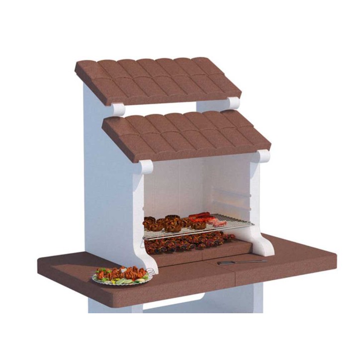 Linea VZ Portocervo muurattu puu- ja hiiligrilli, 74 × 40 cm, 650 kg