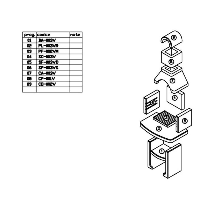 Linea VZ Grado muurattu hiiligrilli, 45 × 33 cm, 1 485 cm²