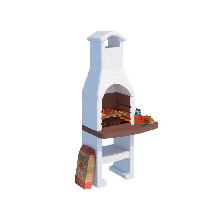 Linea VZ Mentone muurattu hiiligrilli, 45 × 33 cm ritilä