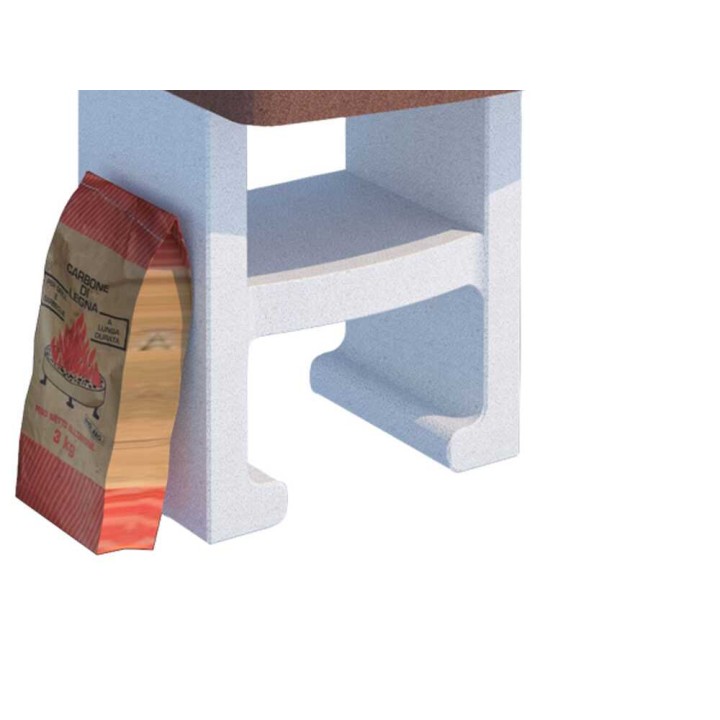 Linea VZ Mentone muurattu hiiligrilli, 45 × 33 cm ritilä