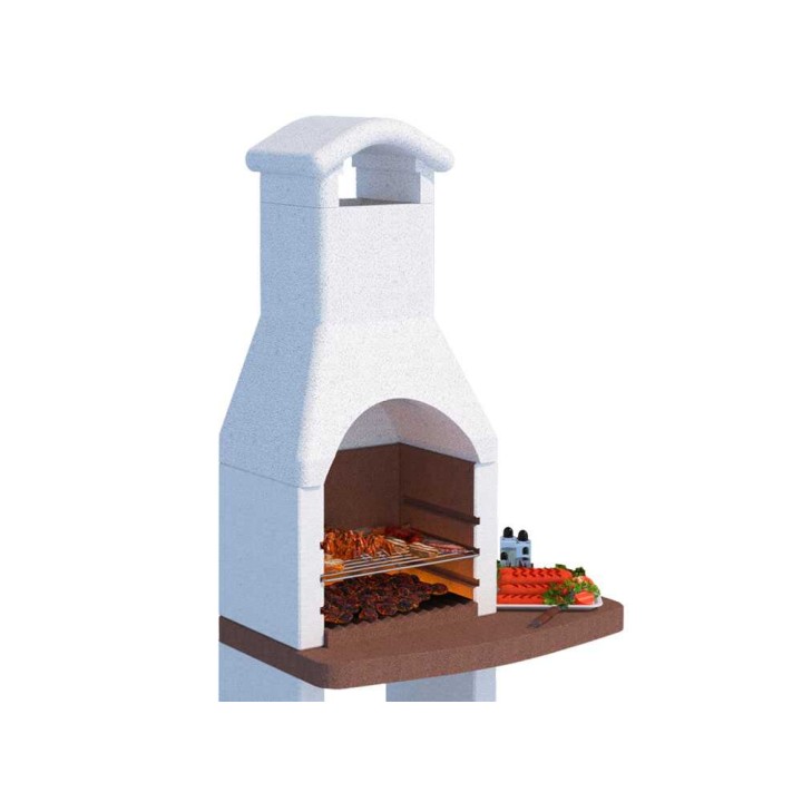 Linea VZ Mentone muurattu hiiligrilli, 45 × 33 cm ritilä