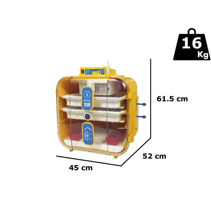 Novital Covatutto 108 -hautomakone, 96 munaa, manuaalinen, 195 W, 230 V