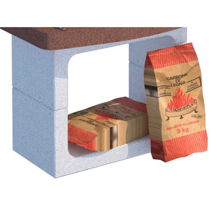 Linea VZ San Remo muurattu hiiligrilli, 57 × 40 cm, 3 korkeutta