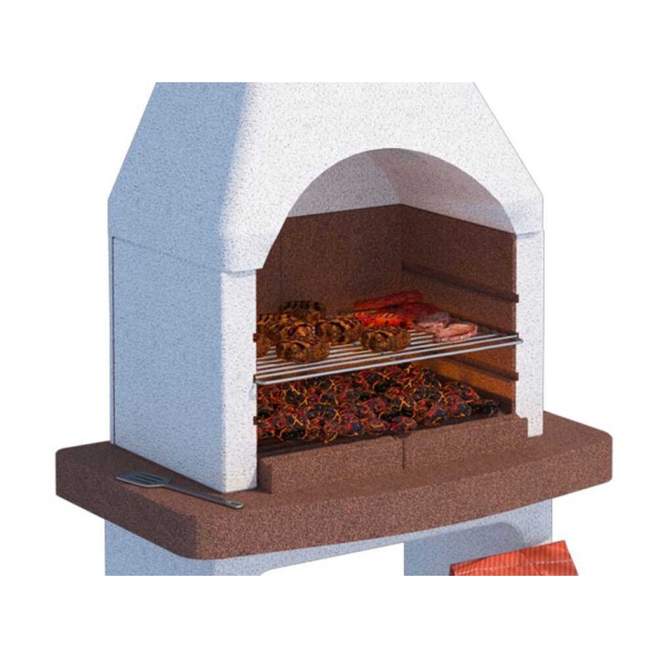 Linea VZ San Remo muurattu hiiligrilli, 57 × 40 cm, 3 korkeutta