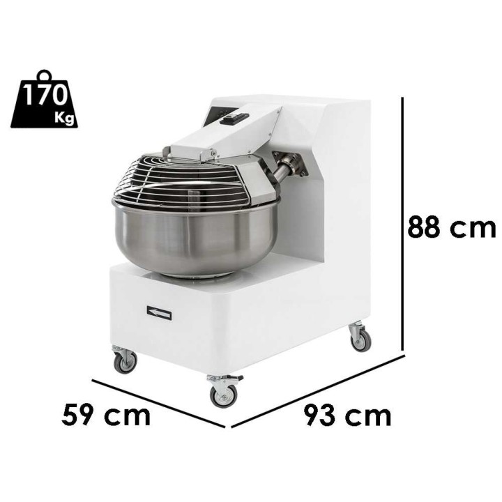 IMF35 230V ammattikäyttöön tarkoitettu haarukkataikinakone, 35 kg, 1 nopeus