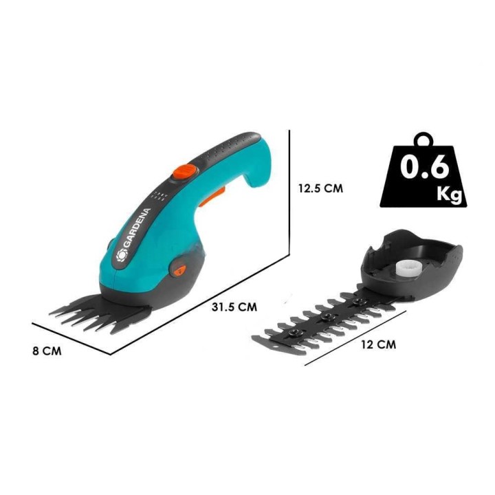 Gardena ClassicCut Li akkukäyttöiset puutarharikkurit, 3,6 V, 2,5 Ah, pensasaitaterällä