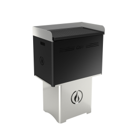 Linea VZ QBY nero pellettigrilli 60 38 cm pirol si kuljetuskahva