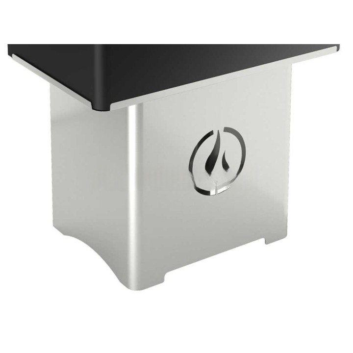 Linea VZ QBY nero pellettigrilli, 60 × 38 cm, pirolüüsi, kuljetuskahva