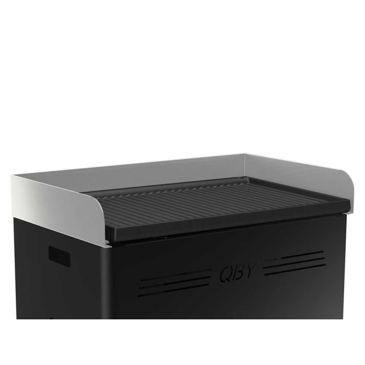 Linea VZ QBY nero pellettigrilli, 60 × 38 cm, pirolüüsi, kuljetuskahva