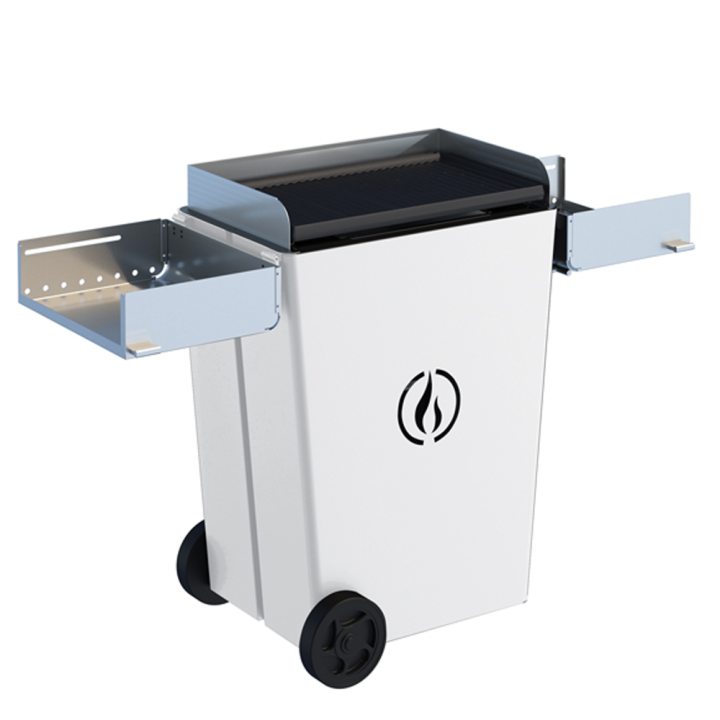 Linea VZ Party bianco pellettigrilli 60 38 cm pyörillä