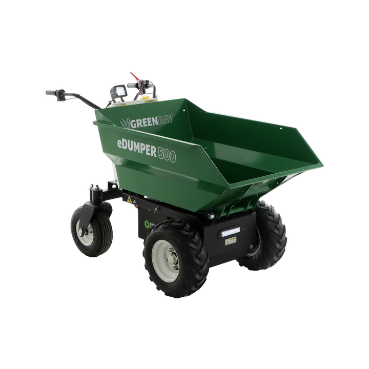 GreenBay eDUMPER 500 akkukäyttöinen dumper kottikärry 48 V 500 kg
